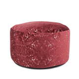 Round Foot Pouf Pisani Ruby