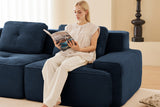 CORDELIA 151" 6-Seater Sofa with 2 Ottomans