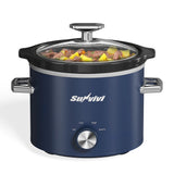 2 Quart Slow Cooker, Small Slow Cooker with Removable Pot