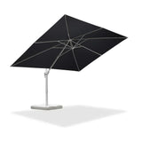 PURPLE LEAF Morden White Outdoor Umbrella Premium Aluminum Patio Cantilever Pool Sun Umbrellas