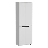TUHOME Herrin Storage Cabinet Kitchen Pantry with Four Doors, Five Interior Shelves, Space-Saving Vertical Design for Organizing Food, Utensils and Cookware, Modern Multi-Storage Unit with Sophisticated Contemporary Style