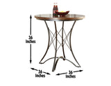 Adele 5-Piece Counter Dining Set (Table & 4 Stools)