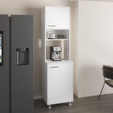 Antares Kitchen Pantry Cabinet with Two Doors, Open Middle Shelf for Coffee Machines or Microwaves, Upper Storage Cabinet, Freestanding Kitchen Organizer for Functionality and Style