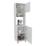 Antares Kitchen Pantry Cabinet with Two Doors, Open Middle Shelf for Coffee Machines or Microwaves, Upper Storage Cabinet, Freestanding Kitchen Organizer for Functionality and Style