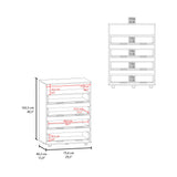 Alpine Four-Drawer Dresser with Spacious Storage and Modern Handles, Freestanding Design with Plomo, Kronos, and Walnut Finishes, Perfect for Organizing Clothes, Linens, and Everyday Essentials in Modern Bedrooms