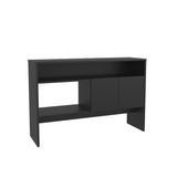 TUHOME Bellagio 48.7-Inch Wide Two-Tier Narrow Console Table with Double-Door Cabinet, Modern Entryway and Living Room Storage Table for Décor, Organization and Everyday Essentials, Space-Saving Functional Furniture