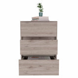 Tuhome Artemisa 3 Drawer Filing Cabinet with Four Casters, Superior Top, Mobile or Stationary Storage Solution for Office