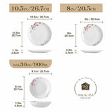 Annie Round 18 Piece Dinnerware Set