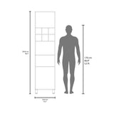 Attica 80" High Double Door Kitchen Pantry Cabinet with Six Spice Cubbies, Four Spacious Shelves, Large Storage Cabinets for Kitchen, Garage, Laundry Room or Home Organization