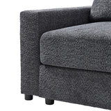 Aeris 138" Modern Curved Sectional Couch & Sofa With Curved Aesthetic