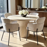 Aila Modern Upholstered Dining Chair (Set of 4)