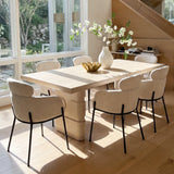 Aila Modern Upholstered Dining Chair (Set of 6)