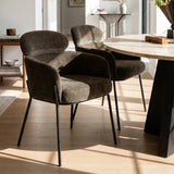 Aila Modern Upholstered Dining Chair (Set of 2)