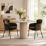 Aila Modern Upholstered Dining Chair (Set of 2)