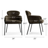 Aila Modern Upholstered Dining Chair (Set of 6)