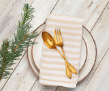 Smooth Linen Napkins - Amalfi Stripe Napkins Set of 4