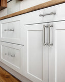 DESIGN4518 Brushed Gold Cabinet Pulls | Accent Knurled Handles for Modern Luxury Kitchens, 3-3/4"