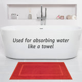 American Soft Linen Bekos 100% Cotton Bath Mat Set, 2 Piece 20x34 inches Bath Mats for Bathroom