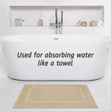 American Soft Linen Bekos 100% Cotton Bath Mat Set, 2 Piece 20x34 inches Bath Mats for Bathroom