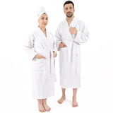 American Soft Linen, 100% Cotton Robes for Women and Men, Soft Lightweight Unisex Couple Turkish Bathrobes Wholesale