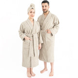 American Soft Linen, 100% Cotton Robes for Women and Men, Soft Lightweight Unisex Couple Turkish Bathrobes
