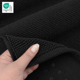 American Soft Linen 100% Cotton Bath Mat Rugs, 17x24 inches with Silicone Backing, Soft Absorbent Grip-Enhanced Bath Mats for Bathroom