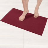American Soft Linen 100% Cotton Bath Mat Rugs, 17x24 inches with Silicone Backing, Soft Absorbent Grip-Enhanced Bath Mats for Bathroom