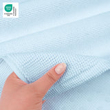 American Soft Linen 100% Cotton Bath Mat Rugs, 17x24 inches with Silicone Backing, Soft Absorbent Grip-Enhanced Bath Mats for Bathroom