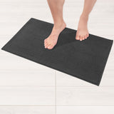 American Soft Linen 100% Cotton Bath Mat Rugs, 17x24 inches with Silicone Backing, Soft Absorbent Grip-Enhanced Bath Mats for Bathroom