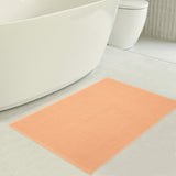 American Soft Linen 100% Cotton Bath Mat Rugs, 17x24 inches with Silicone Backing, Soft Absorbent Grip-Enhanced Bath Mats for Bathroom