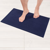 American Soft Linen 100% Cotton Bath Mat Rugs, 17x24 inches with Silicone Backing, Soft Absorbent Grip-Enhanced Bath Mats for Bathroom
