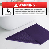 American Soft Linen 100% Cotton Bath Mat Rugs, 17x24 inches with Silicone Backing, Soft Absorbent Grip-Enhanced Bath Mats for Bathroom