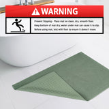 American Soft Linen 100% Cotton Bath Mat Rugs, 17x24 inches with Silicone Backing, Soft Absorbent Grip-Enhanced Bath Mats for Bathroom