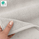 American Soft Linen 100% Cotton Bath Mat Rugs, 17x24 inches with Silicone Backing, Soft Absorbent Grip-Enhanced Bath Mats for Bathroom