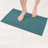 American Soft Linen 100% Cotton Bath Mat Rugs, 17x24 inches with Silicone Backing, Soft Absorbent Grip-Enhanced Bath Mats for Bathroom