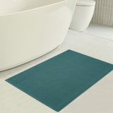 American Soft Linen 100% Cotton Bath Mat Rugs, 17x24 inches with Silicone Backing, Soft Absorbent Grip-Enhanced Bath Mats for Bathroom