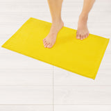 American Soft Linen 100% Cotton Bath Mat Rugs, 17x24 inches with Silicone Backing, Soft Absorbent Grip-Enhanced Bath Mats for Bathroom