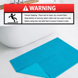 American Soft Linen 100% Cotton Bath Mat Rugs, 20x34 inches with Silicone Backing, Soft Absorbent Grip-Enhanced Bath Mats for Bathroom