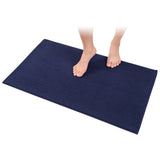 American Soft Linen 100% Cotton Bath Mat Rugs, 20x34 inches with Silicone Backing, Soft Absorbent Grip-Enhanced Bath Mats for Bathroom
