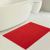 American Soft Linen 100% Cotton Bath Mat Rugs, 20x34 inches with Silicone Backing, Soft Absorbent Grip-Enhanced Bath Mats for Bathroom