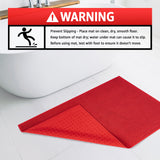 American Soft Linen 100% Cotton Bath Mat Rugs, 20x34 inches with Silicone Backing, Soft Absorbent Grip-Enhanced Bath Mats for Bathroom