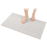 American Soft Linen 100% Cotton Bath Mat Rugs, 20x34 inches with Silicone Backing, Soft Absorbent Grip-Enhanced Bath Mats for Bathroom