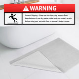 American Soft Linen 100% Cotton Bath Mat Rugs, 20x34 inches with Silicone Backing, Soft Absorbent Grip-Enhanced Bath Mats for Bathroom