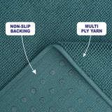 American Soft Linen 100% Cotton Bath Mat Rugs, 20x34 inches with Silicone Backing, Soft Absorbent Grip-Enhanced Bath Mats for Bathroom