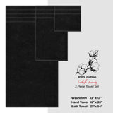 American Soft Linen 3 Piece 100% Cotton Extra Fluffy and Soft, Luxury Turkish Towel Set with 20 Different Colors