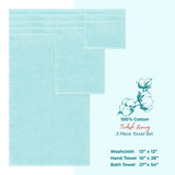 American Soft Linen 3 Piece 100% Cotton Extra Fluffy and Soft, Luxury Turkish Towel Set with 20 Different Colors