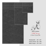 American Soft Linen 3 Piece 100% Cotton Extra Fluffy and Soft, Luxury Turkish Towel Set with 20 Different Colors
