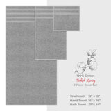 American Soft Linen 3 Piece 100% Cotton Extra Fluffy and Soft, Luxury Turkish Towel Set with 20 Different Colors
