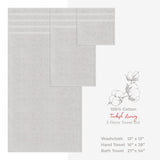American Soft Linen 3 Piece 100% Cotton Extra Fluffy and Soft, Luxury Turkish Towel Set with 20 Different Colors