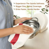 American Soft Linen 4 Packed Dish Towels, 100% Cotton Dish Cloths for Kitchen (BEST PRICE💖 )